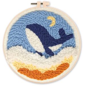 Punch Needle Kit Balena blu