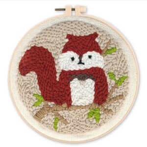 Punch Needle Kit Scoiattolo carino