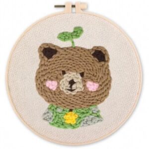 Punch Needle Kit Orso bruno 2