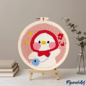 Punch Needle Kit Cuffietta rossa