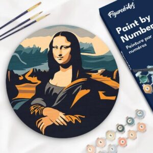 Dipingere con i Numeri su Disco di Legno - Monnalisa