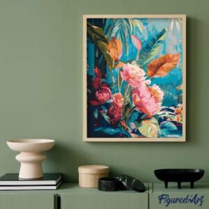 Dipingere con i numeri - Fiori della Giungla