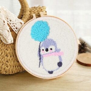 Punch Needle Kit Pinguino e dente di leone