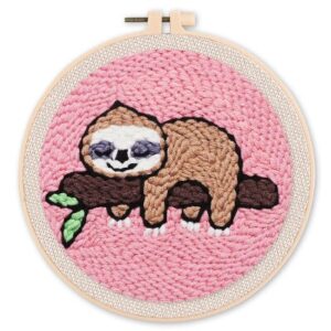 Punch Needle Kit Bradipo sul ramo