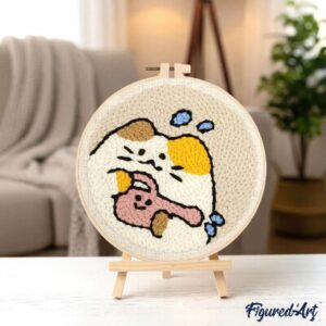 Punch Needle Kit Gatto giardiniere