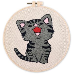 Punch Needle Kit Gatto che ride