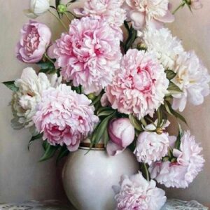 Dipingere con i numeri - Vaso Di Peonie
