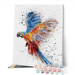 Dipingere con i numeri - Pappagallo In Pieno Volo