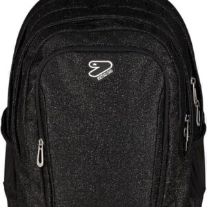Seven Zaino Doppio Scomparto Tech Shiny, Nero