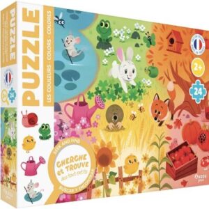 Auzou - PUZZLE CERCA E TROVA 24 PZ ANIMALI