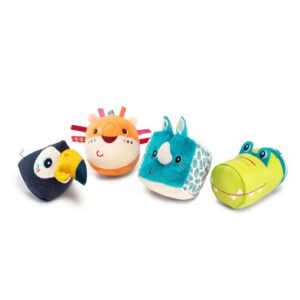Lilliputiens - 4 cubi a forma di animali della giungla