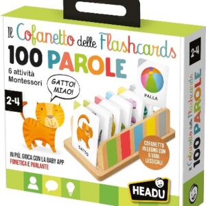 HEADU - Cofanetto Flashcards 100 Parole Montessori