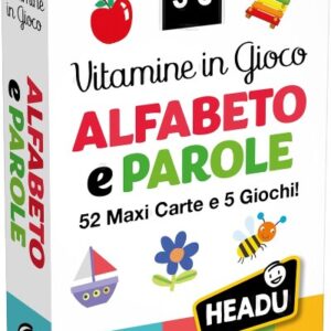 HEADU - Carte Vitamine in Gioco Alfabeto e Parole